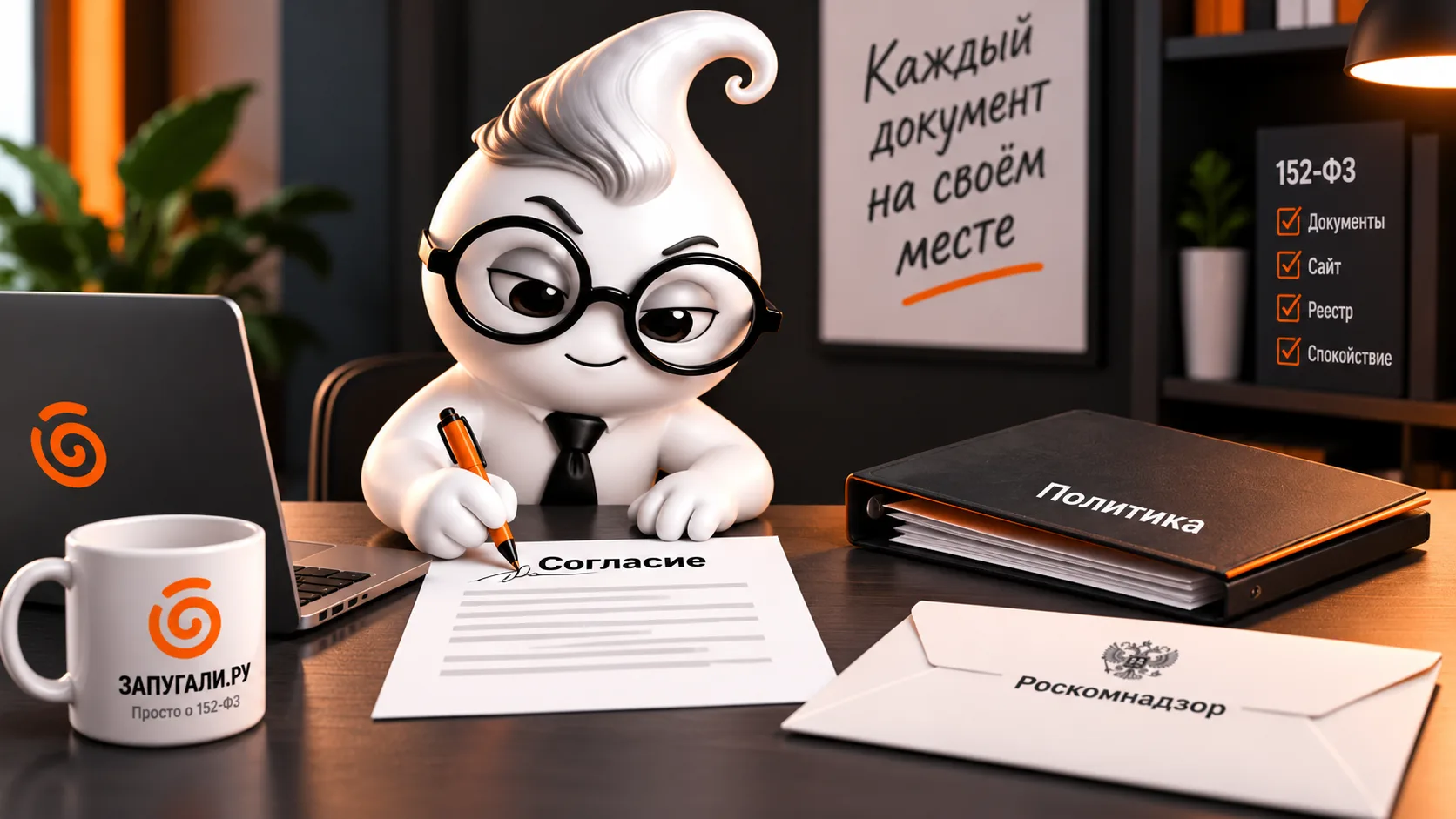 Подпись на бланке согласия на обработку персональных данных