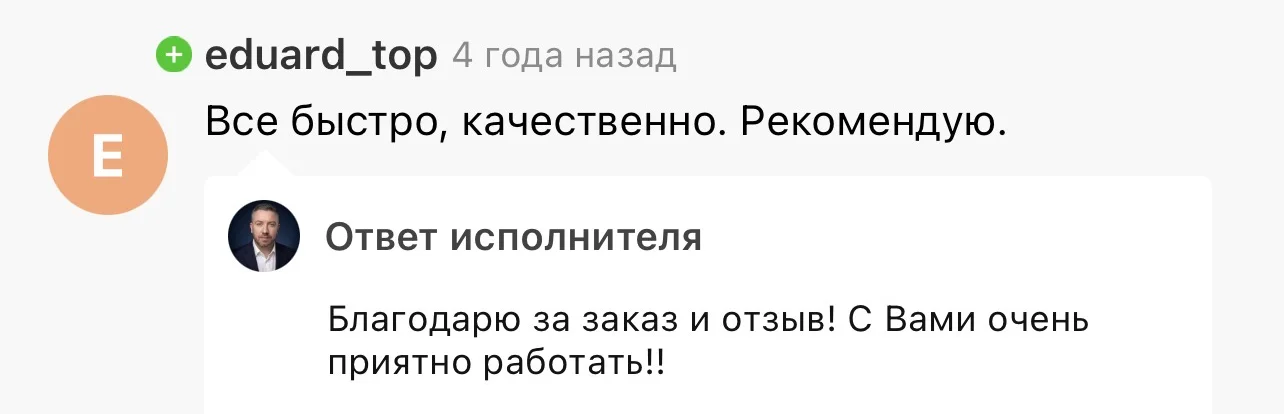 Отзыв на Kwork 29