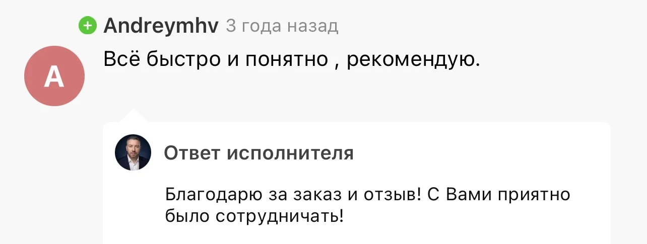 Отзыв на Kwork 43