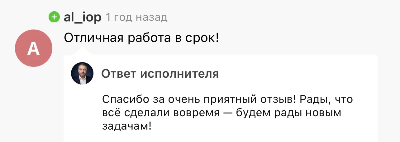 Отзыв на Kwork 78